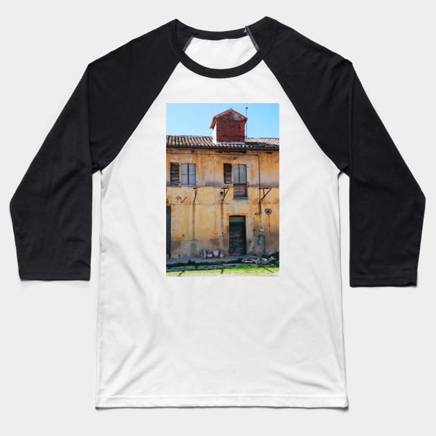 Derelict Friulian Agricultural Building Baseball T-Shirt by jojobob